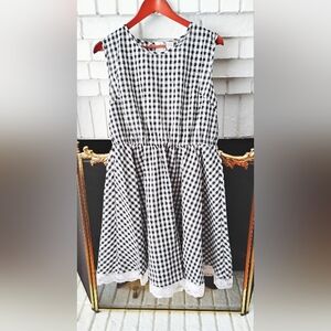 NWOT! Black and White Gingham Dress